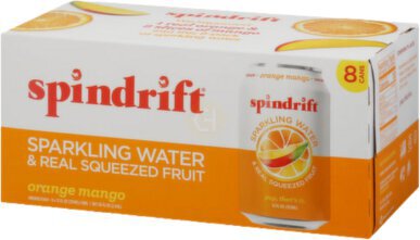 Spindrift Sparkling Water Orange Mango 8 Pk Can