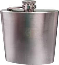 Captive Top Stainless Steel Pocket Flask