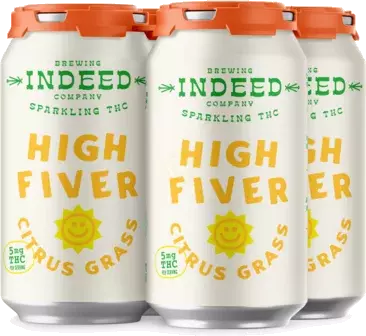Indeed High Fiver Citrus Grass Thc 5mg Seltzer
