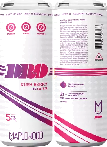 Maplewood Dro Kush Berry 5mg Thc Seltzer