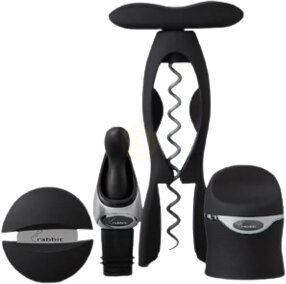 Rabbit Wine Tool Kit 4 Piece Black
