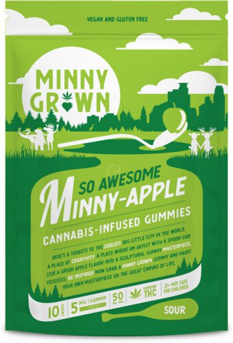 Minny Grown THC Apple Gummies 10pk