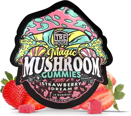 Tre House Strawberry Dream Magic Mushroom Gummies