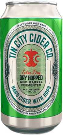 Tin City Cider Co Extra Dry Dry Hopped & Barrel Fermented Hard Cider
