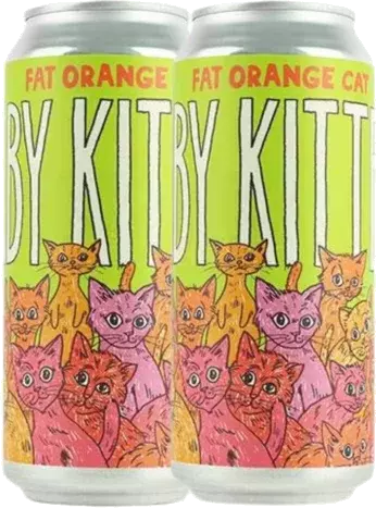 Fat Orange Cat Baby Kittens Hazy Ne Ipa