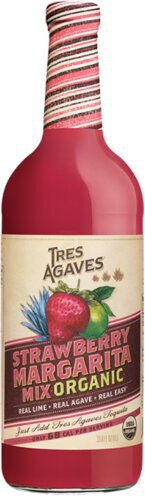 Tres Agaves Classic Strawberry Margarita Mix Single Of