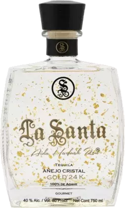 La Santa Anejo Cristal 24k Gold Tequila