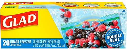 Glad Wide Seal Freezer Bags
