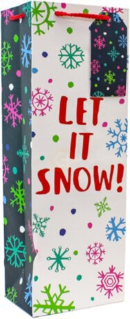 Wine Gift Bag Let It Snow Each