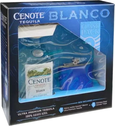 Cenote Blanco Tequila 100 Agave Azul
