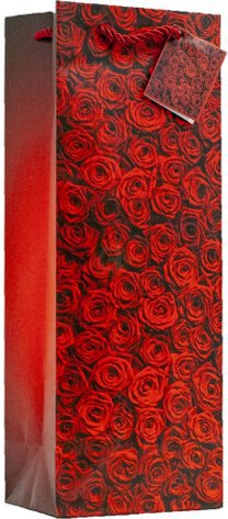 Red Roses Wine Bag
