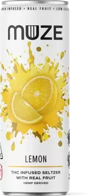 Muze Lemon Thc Infused Seltzer