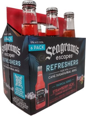 Seagrams Refreshers Straw Acai Singl