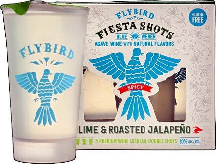 Flybird Fiesta Shots Lime & Roasted Jalapeno 4pack