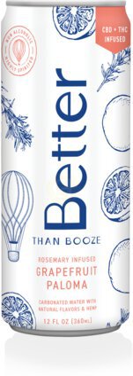 Better Than Booze Rosemary Grapefruit Paloma Thc And Cbd Infused
