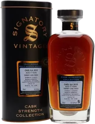 Signatory Cask Strength Collection Coal Ila Year Old Sherry Cask Finish Single Malt