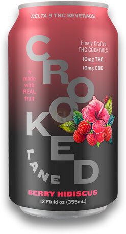 Crooked Bev 10mg Berry Hibiscus Thc Drink