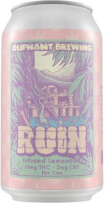 Oliphant 10mg Ruin Lemonade 10mg Thc & 5mg Cbd Thc Infused Lemonade Non Alcoholic