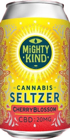 Mighty Kind Cherry Blossom CBD Seltzer