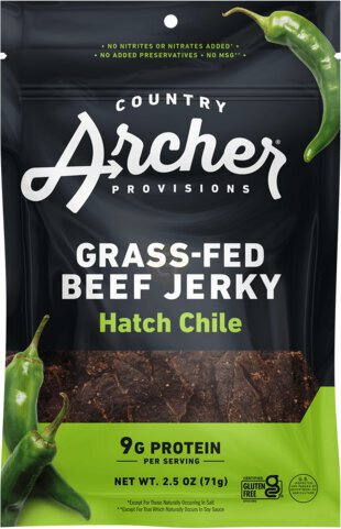 Country Archer Provisions Grass Fed Beef Jerky Hatch Chile