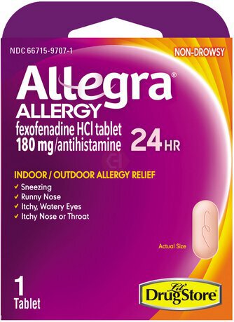 Allegra Non Drowsy Allergy 180mg
