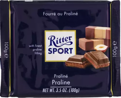 Ritter Sport Milk Chocolate With Praline