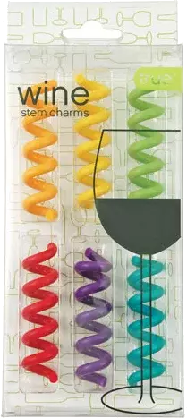 Savoy Stem Multicolored Silicone Wine Glass Charms