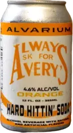 Alvarium And Averys Orange Hard Hittin Soda