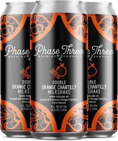 Phase Three Double Orange Chantilly Milkshake IPA Can