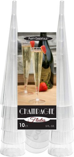 Glassware Plastic Champ Flute Plastic Flute 4 Pack