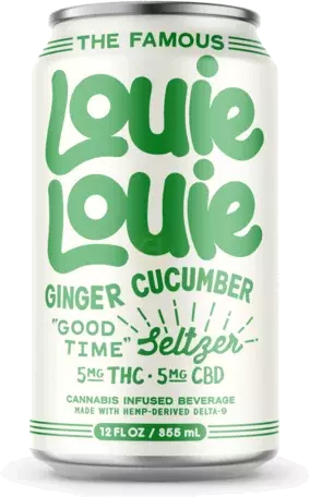Louie Louie Delta Thc Seltzer Ginger Cucumber 5mg