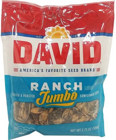 David Sunflower Seeds Salted & Roasted Jumbo Ranch