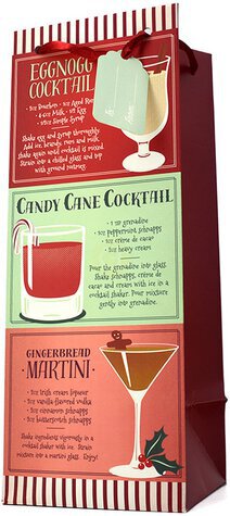 Cakewalk Gift Bag Holiday Cocktail Recipes Bag