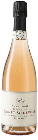 Gonet Medeville Wine Sparkling Champagne Rose Extra Brut Single