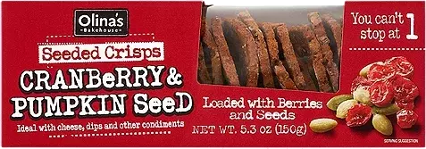 Wbc Olina's Cranberry & Pumpkin Seed Crisps