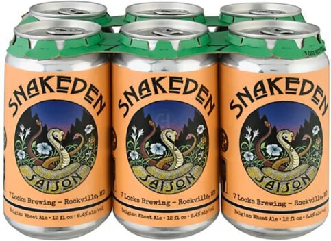 7 LOCKS SNAKEDEN SAISON 6/12OZ CAN