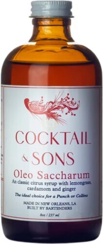 Cocktail And Sons Oleo Saccharum Syrup