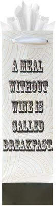 Wine Bag A Meal Without Wine Is Called Breakfast