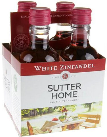 Sutter Home White Zinfandel White Zinfandel California 4/187 Ml