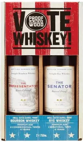 Proof And Wood Vote Whiskey Pack The Representative The Senator