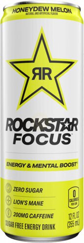 Rockstar Focus Honeydew Melon Drink