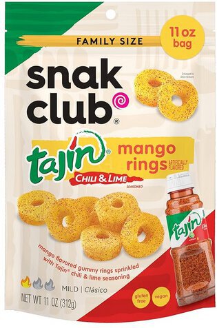 Snak Club Tajin Mango Rings Chili Lime Snack Size