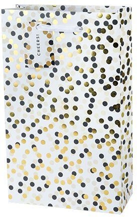 True Bag Tuxedo Dot Double Wine Bag