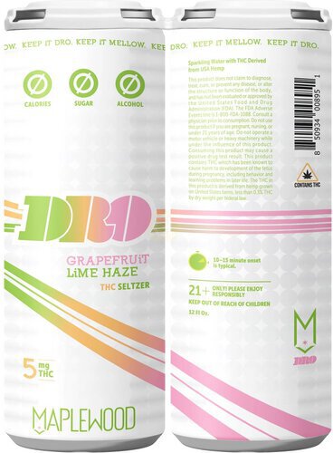 Maplewood Dro Grapefruit Lime 5mg Thc Seltzer