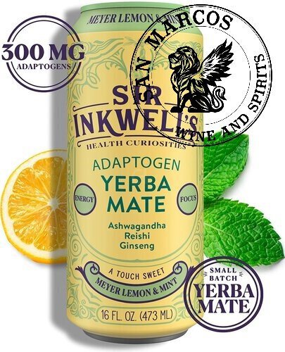 Sir Inkwell's Adaptogen Meyer Lemon & Mint Yerba Mate