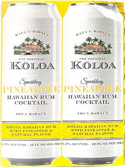 Koloa Sparkling Pineapple 4cn Rtd