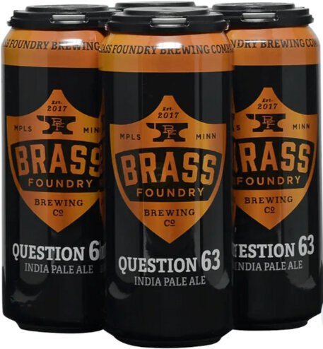 Brass Foundry Brewing Question 63 IPA Cans