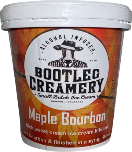 Bootleg Creamery Maple Bourbon Alcohol Ice Cream