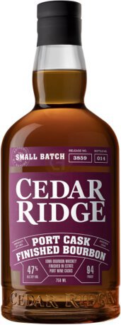 Cedar Ridge Iowa Port Cask Finished Bourbon Whiskey