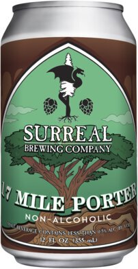 Surreal Brewery 17 Mile Porter Non Alcoholic Cans